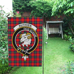 Ruthven Tartan Crest Garden Flag