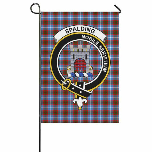 Spalding Tartan Crest Garden Flag