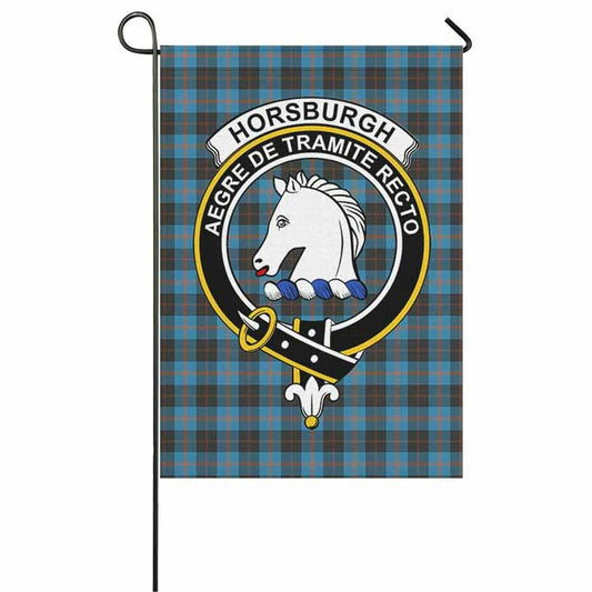 Horsburgh Tartan Crest Garden Flag