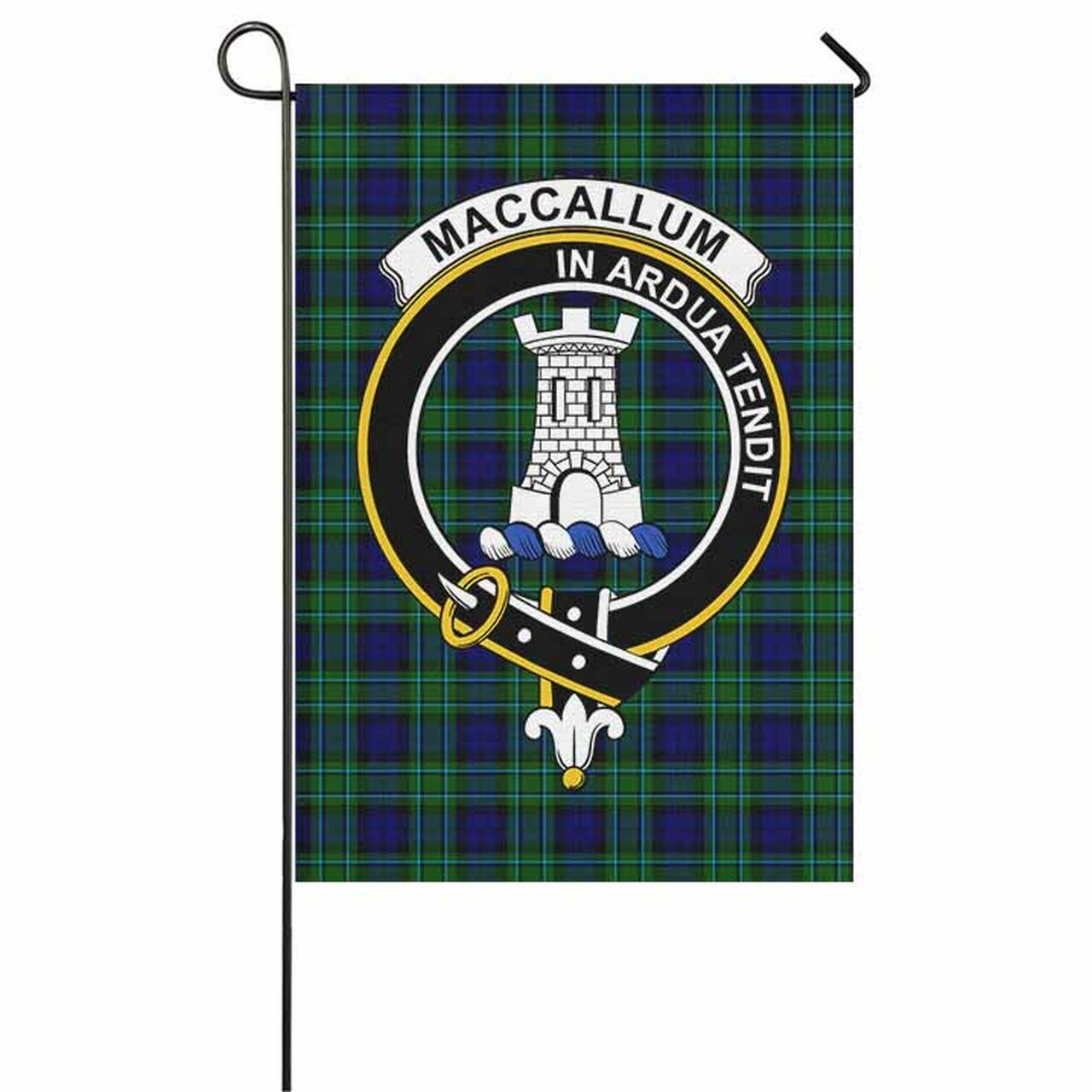 MacCallum Tartan Crest Garden Flag