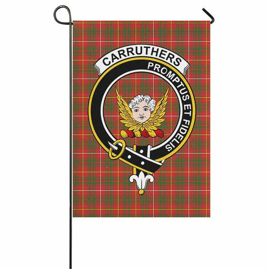 Carruthers Tartan Crest Garden Flag