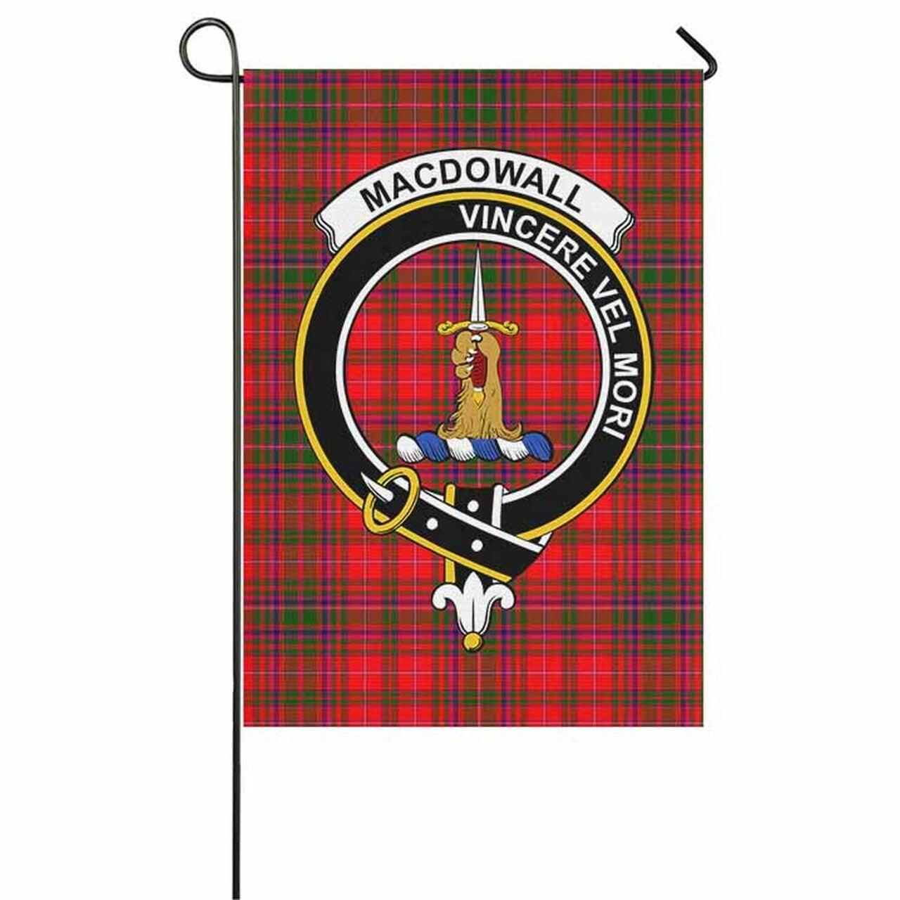 MacDowall (of Garthland) Tartan Crest Garden Flag