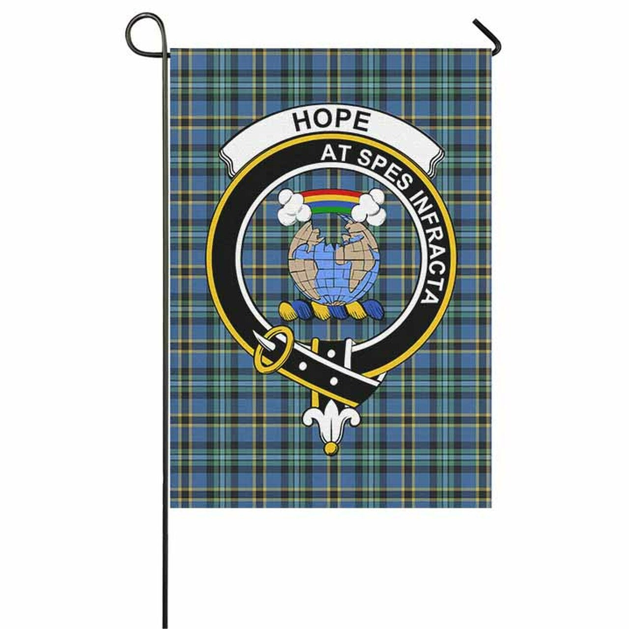 Hope Tartan Crest Garden Flag