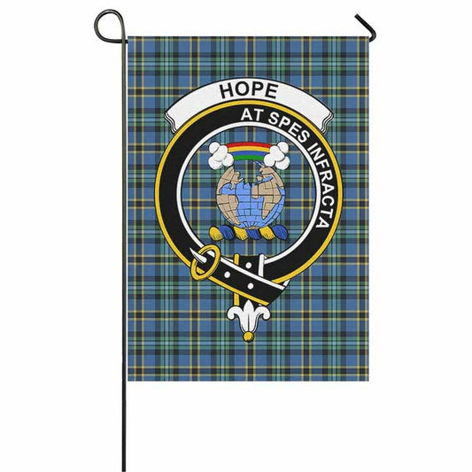 Hope Tartan Crest Garden Flag