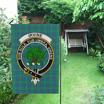 Irvine Tartan Crest Garden Flag