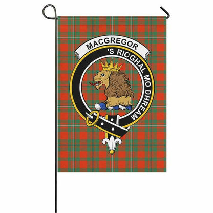 MacGregor Tartan Crest Garden Flag