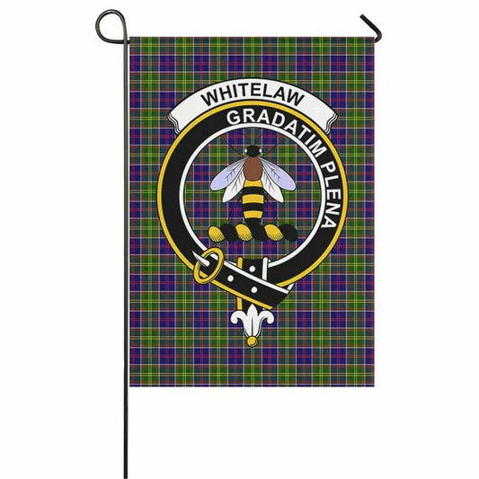 Whitelaw Tartan Crest Garden Flag