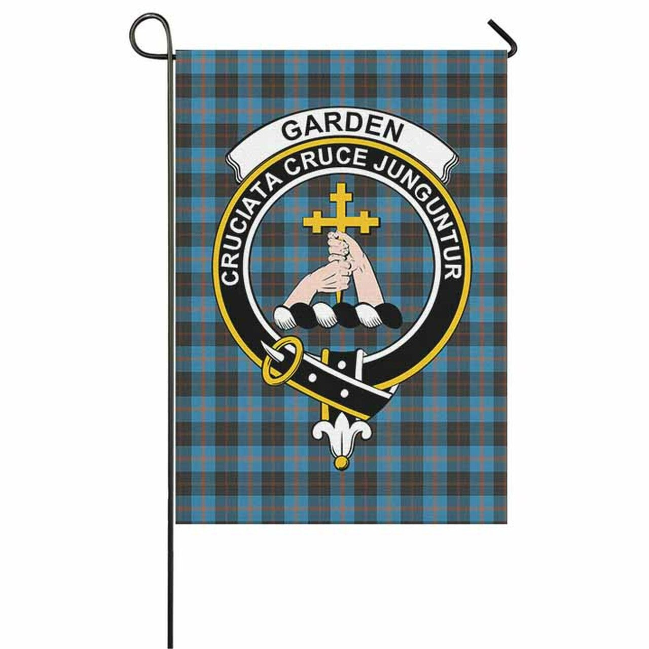 Garden Tartan Crest Garden Flag