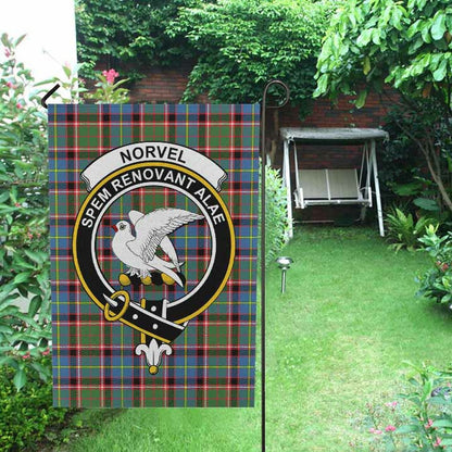 Norvel Tartan Crest Garden Flag