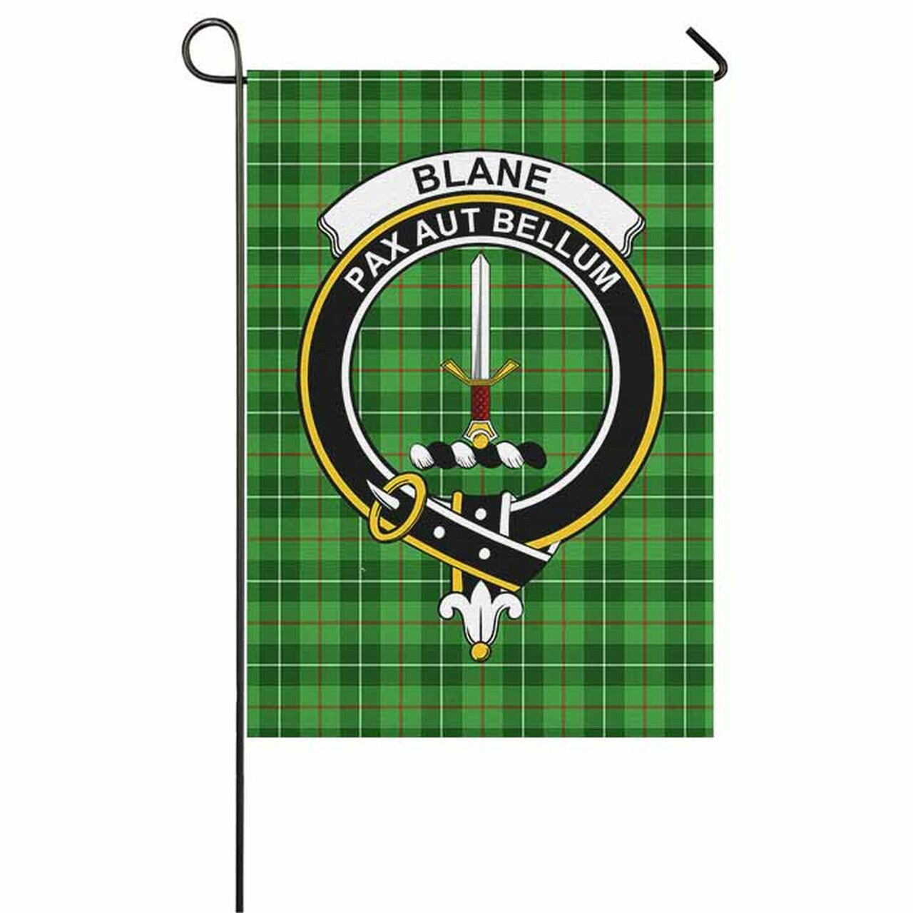 Blane Tartan Crest Garden Flag