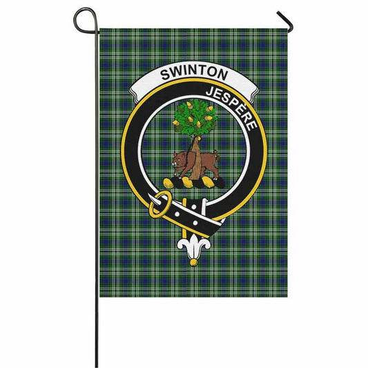 Swinton Tartan Crest Garden Flag