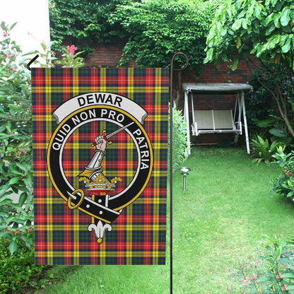 Dewar Tartan Crest Garden Flag