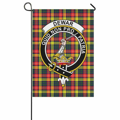 Dewar Tartan Crest Garden Flag