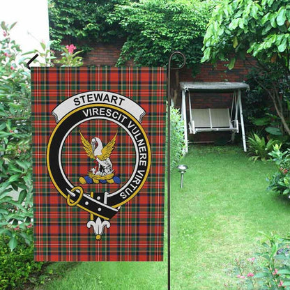 Stewart (High Stewards) Tartan Crest Garden Flag