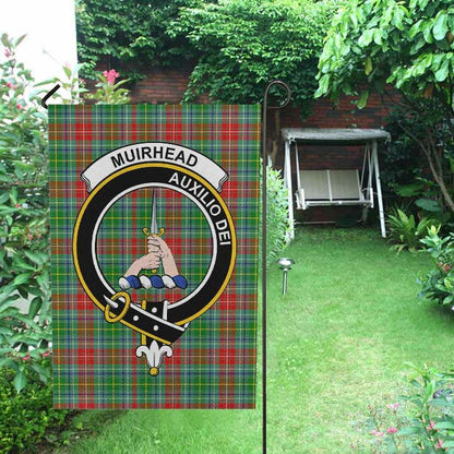 Muirhead Tartan Crest Garden Flag