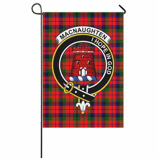 MacNaughten Tartan Crest Garden Flag