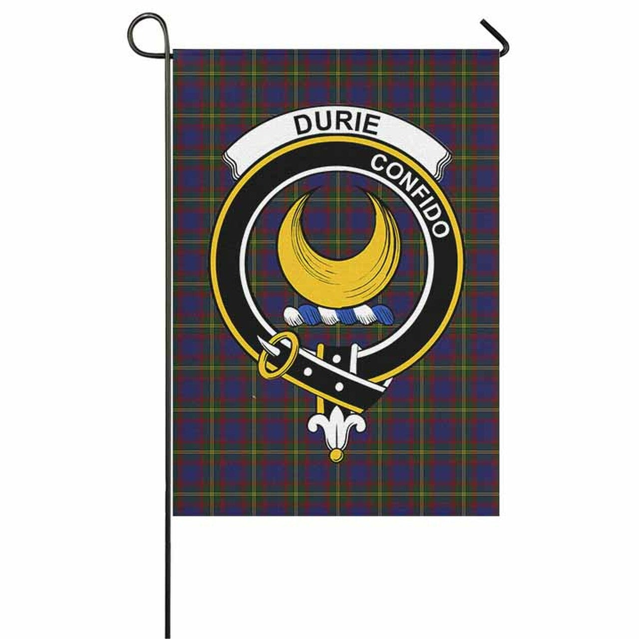 Durie Tartan Crest Garden Flag