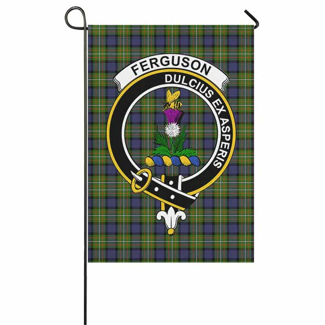 Fergusson Tartan Crest Garden Flag