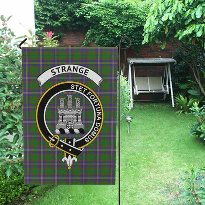 Strange (or Strang) Tartan Crest Garden Flag