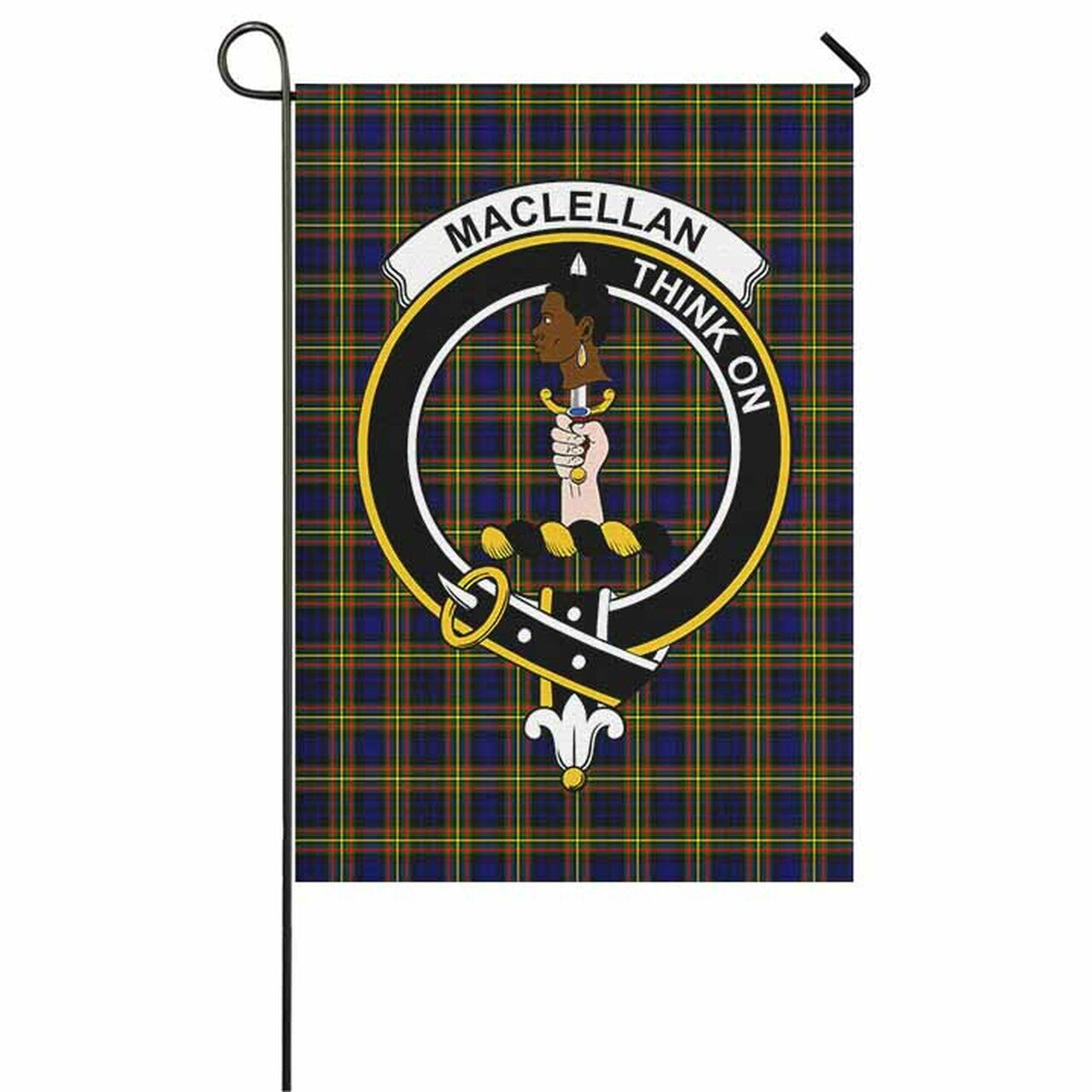 MacLellan Tartan Crest Garden Flag