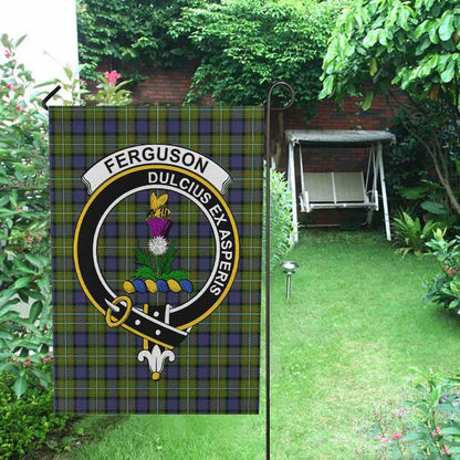 Fergusson Tartan Crest Garden Flag