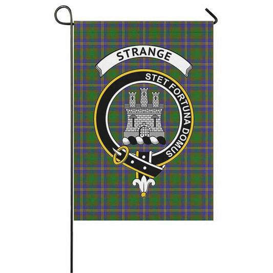 Strange (or Strang) Tartan Crest Garden Flag