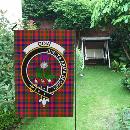 Gow (of Skeoch) Tartan Crest Garden Flag