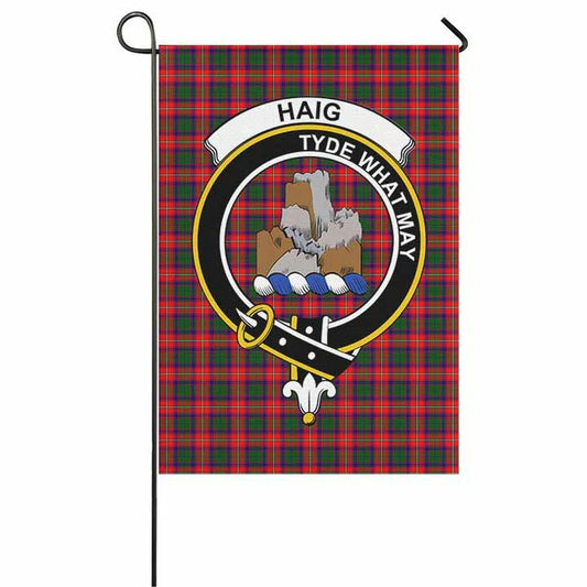 Haig Tartan Crest Garden Flag