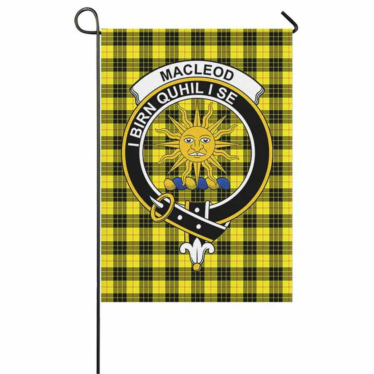 MacLeod Tartan Crest Garden Flag