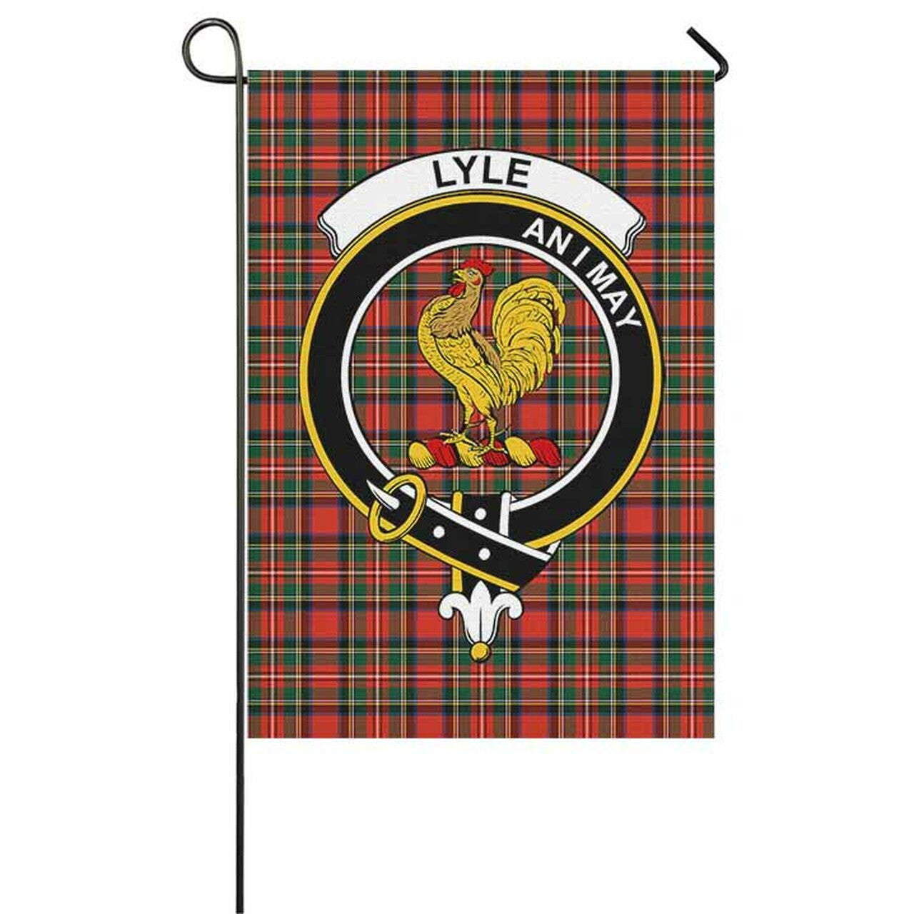 Lyle Tartan Crest Garden Flag