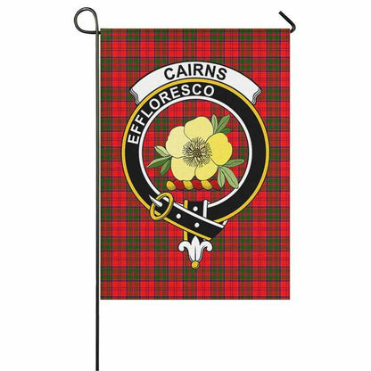 Cairns Tartan Crest Garden Flag