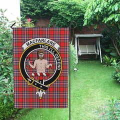 MacFarlane Tartan Crest Garden Flag