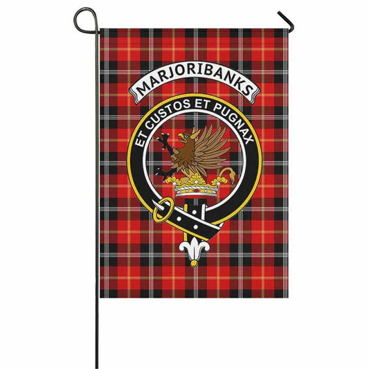 Marjoribanks Tartan Crest Garden Flag