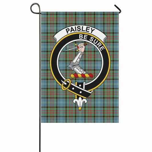 Paisley Tartan Crest Garden Flag