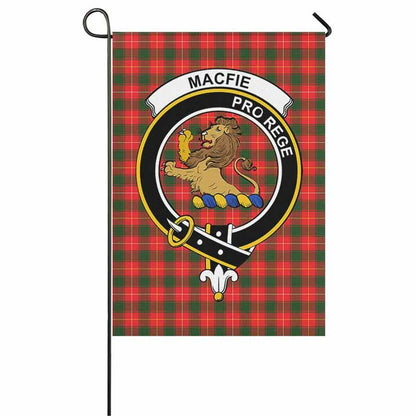 MacFie (of Dreghorn) Tartan Crest Garden Flag