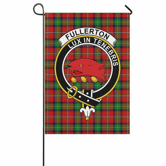 Fullerton Tartan Crest Garden Flag