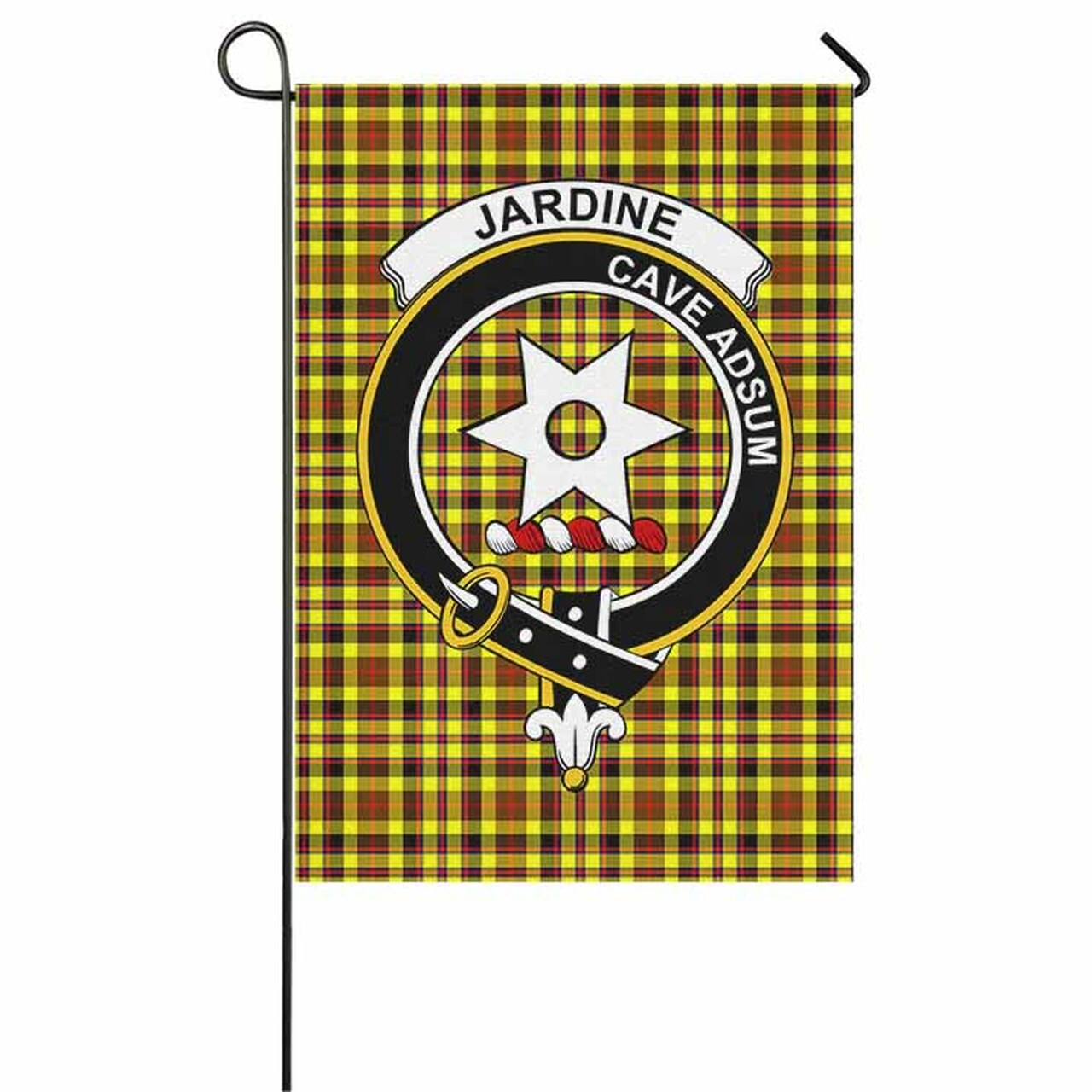 Jardine Tartan Crest Garden Flag