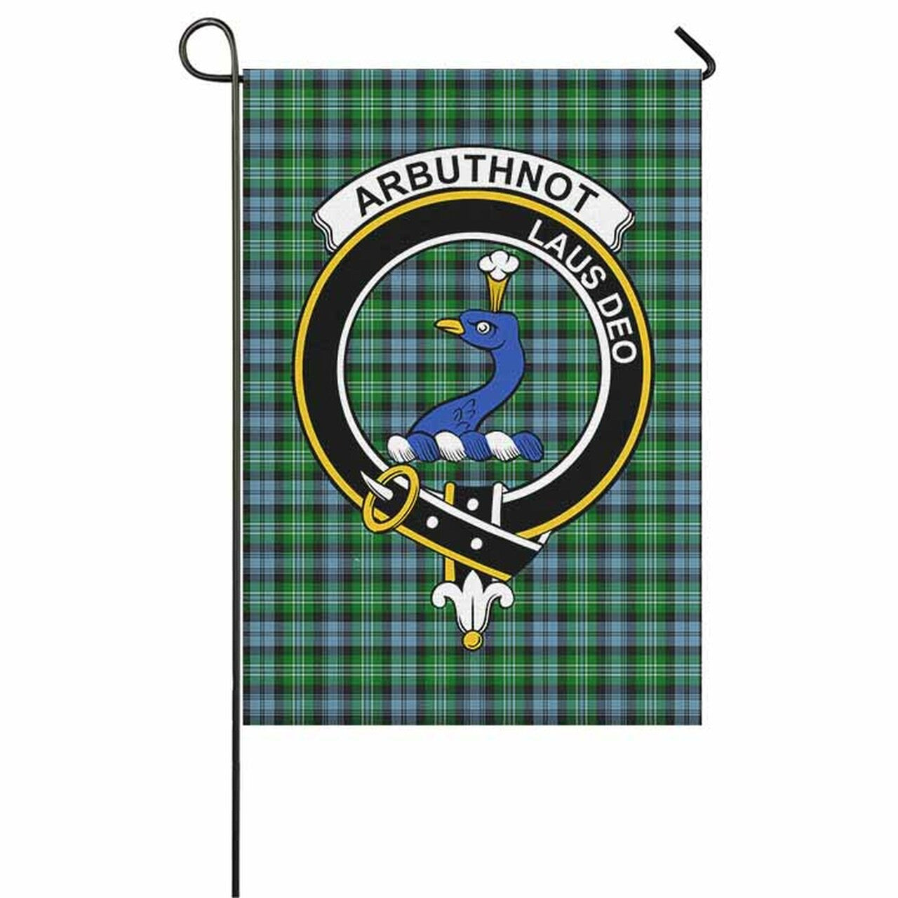 Arbuthnot Tartan Crest Garden Flag