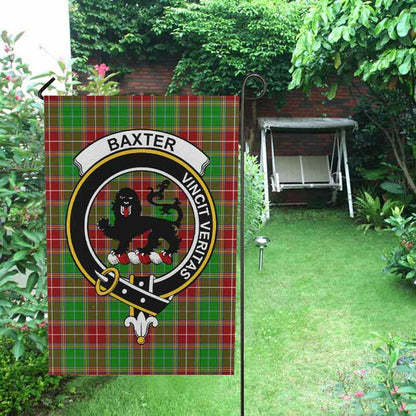 Baxter Tartan Crest Garden Flag