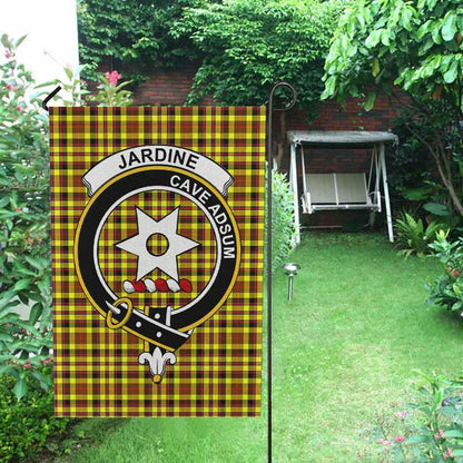 Jardine Tartan Crest Garden Flag