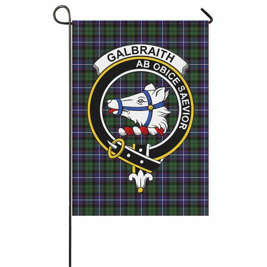 Galbraith Tartan Crest Garden Flag