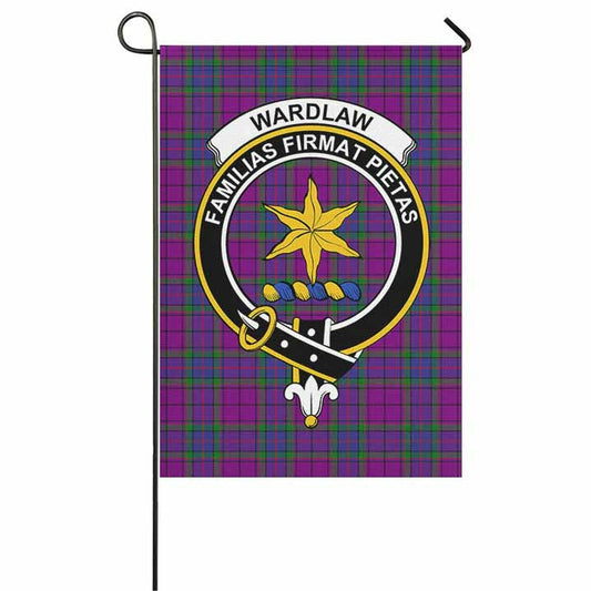Wardlaw Tartan Crest Garden Flag