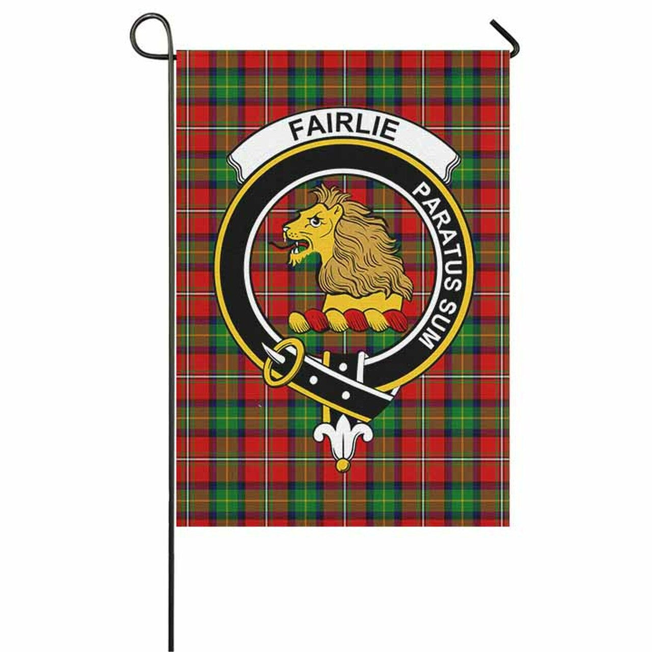 Fairlie Tartan Crest Garden Flag