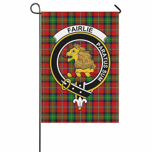 Fairlie Tartan Crest Garden Flag