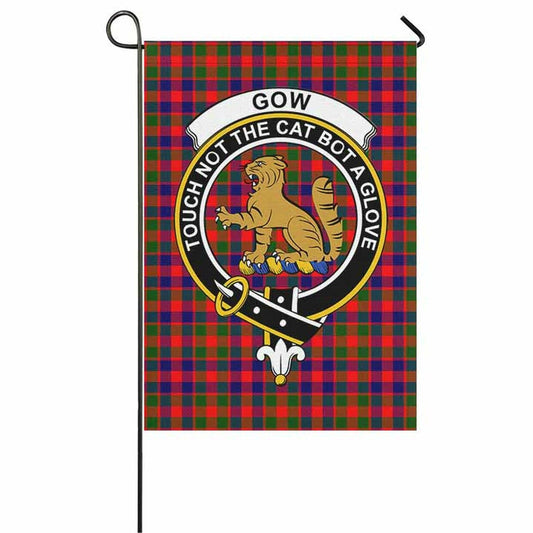 Gow (or McGouan) Tartan Crest Garden Flag