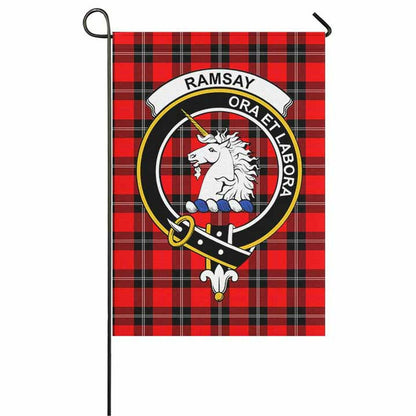 Ramsay Tartan Crest Garden Flag