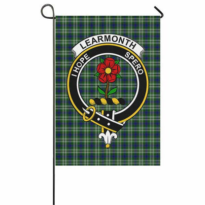 Learmonth Tartan Crest Garden Flag