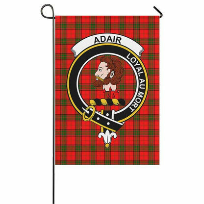 Adair Tartan Crest Garden Flag