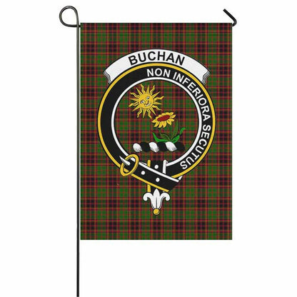 Buchan Tartan Crest Garden Flag