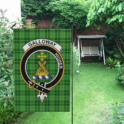 Galloway Tartan Crest Garden Flag